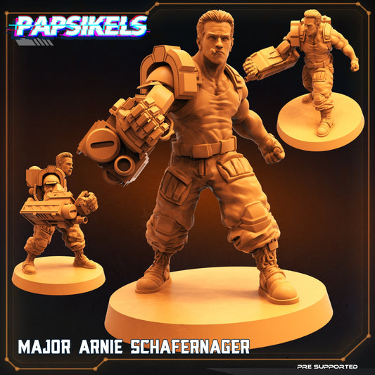 Major Arnie Schafernager from "Dropship Troopers " by Papsikels Miniatures