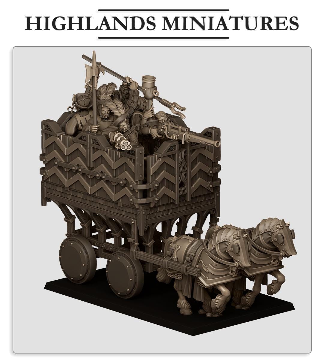 Sunland Armored Wagon  by Highland Miniatures