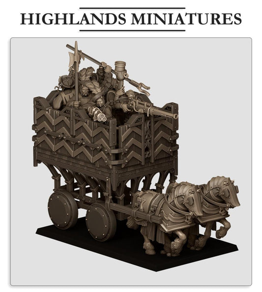 Sunland Armored Wagon  by Highland Miniatures