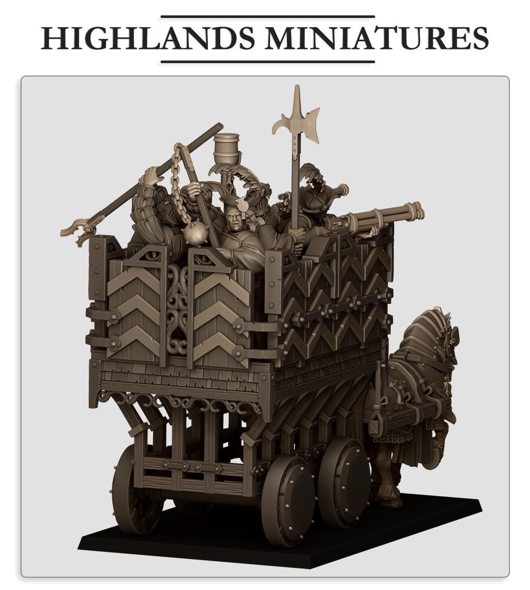 Sunland Armored Wagon  by Highland Miniatures