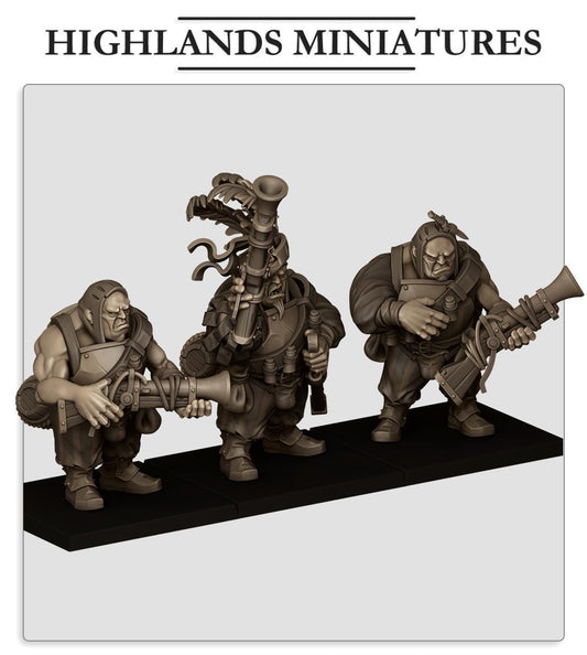 Sunland Ogres with Blunderbuss  by Highland Miniatures