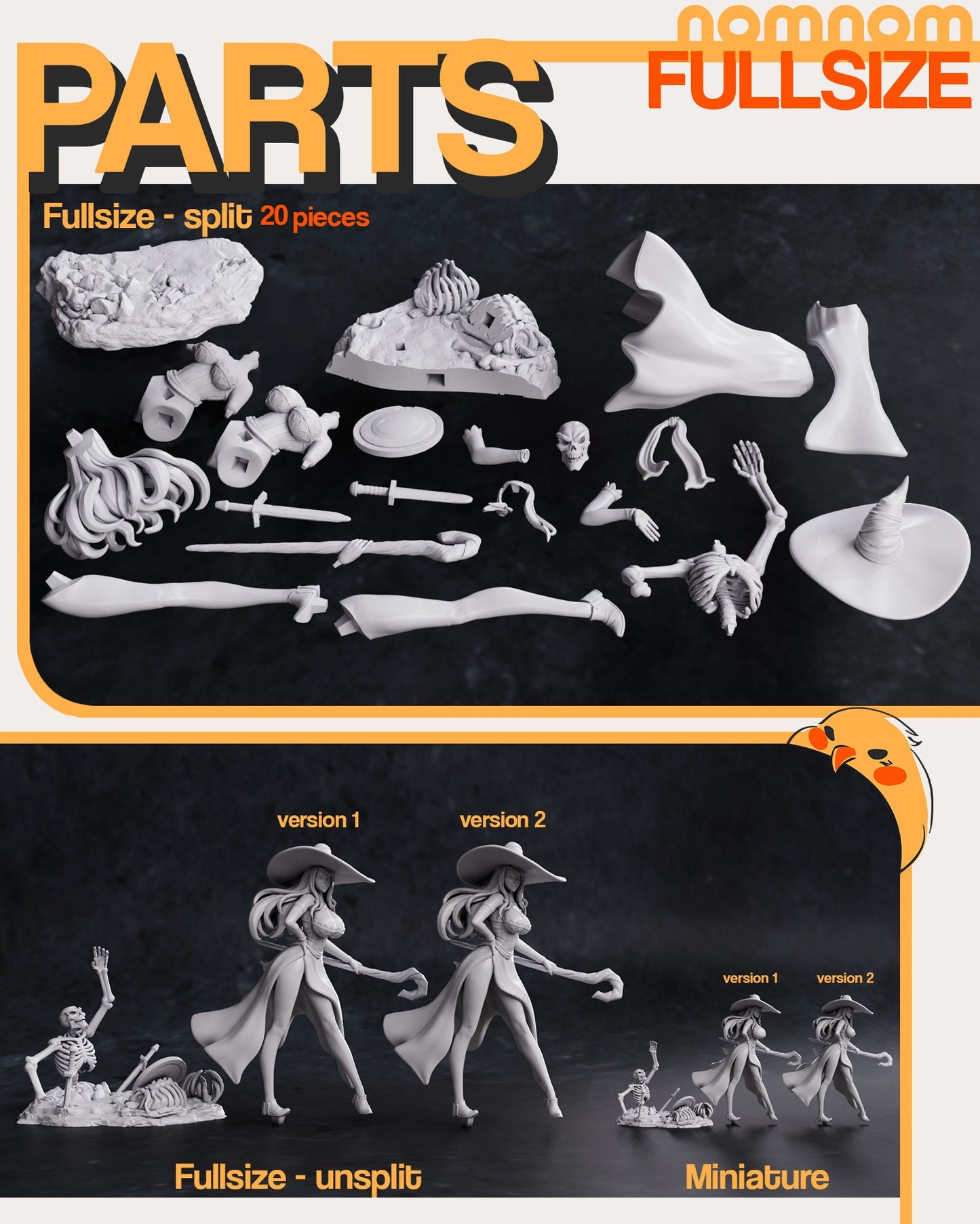 Sorceress Statue Model Kit by Nomnom Figures