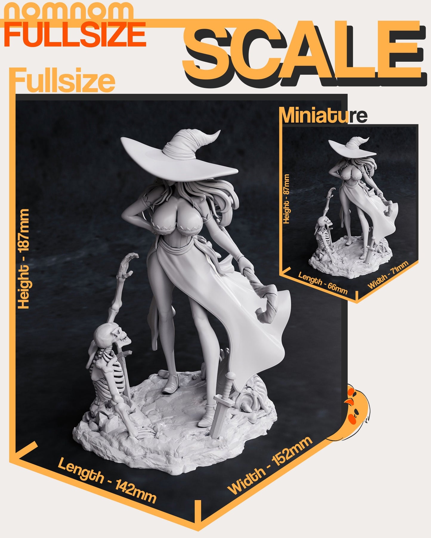 Sorceress Statue Model Kit by Nomnom Figures