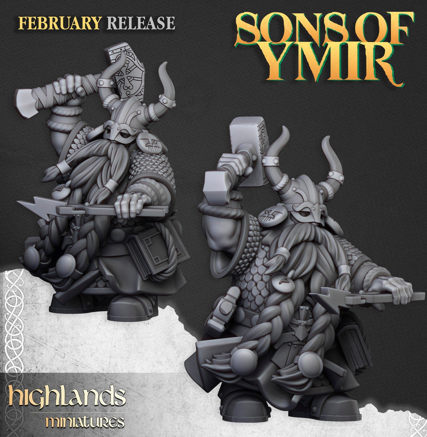 Dwarf Rune Lord with Forge by Highland Miniatures