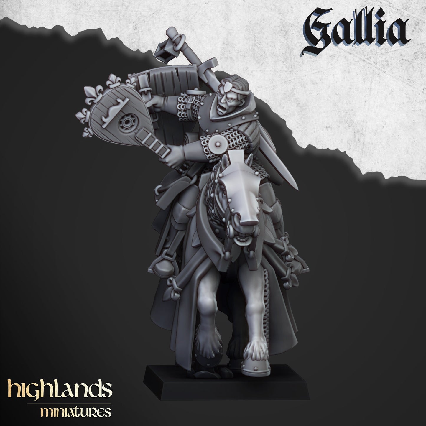 Questing Knight Unit of Gallia  by Highland Miniatures