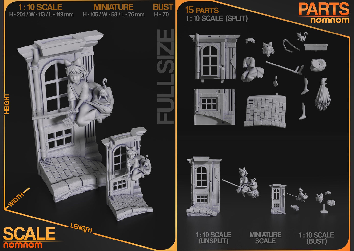 Kiki Statue Model Kit by Nom Nom Figures
