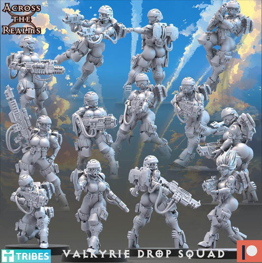 Valkyrie Drop Squad Guardbabes by Across the Realms Miniatures