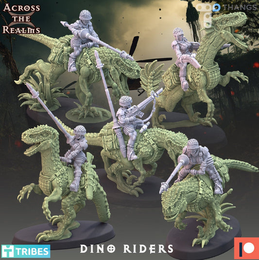 Jungle Dino Calvary by Across the Realms Miniatures