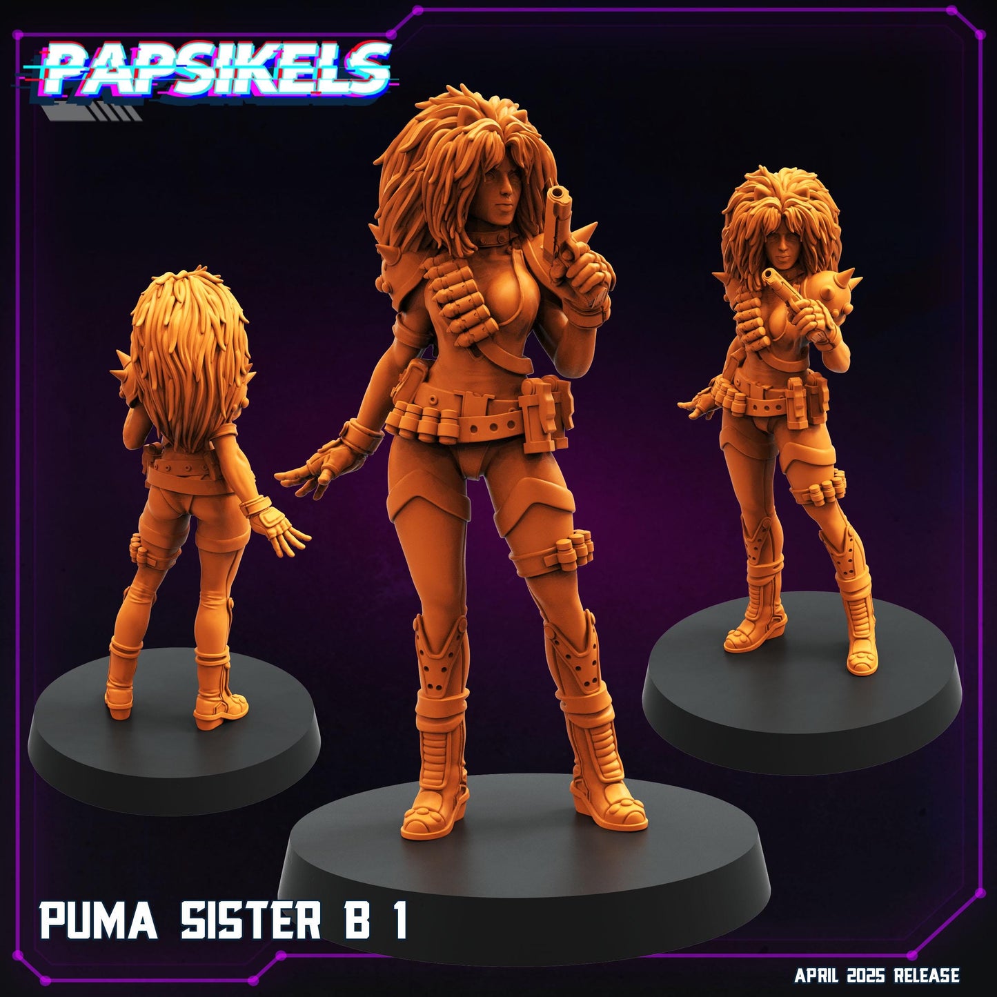 Puma Sisters by Papsikels Miniatures