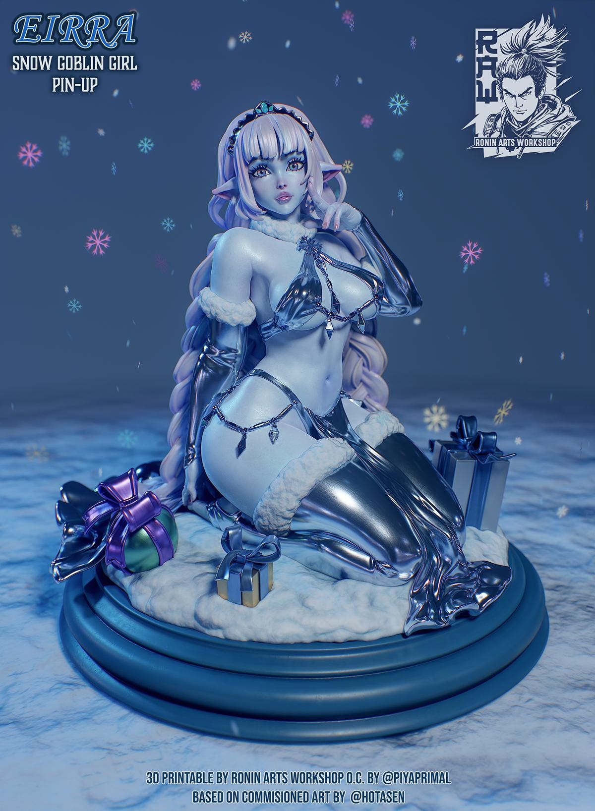 Eirra - Snow Goblin Girl by Ronin Arts Workshop Miniatures