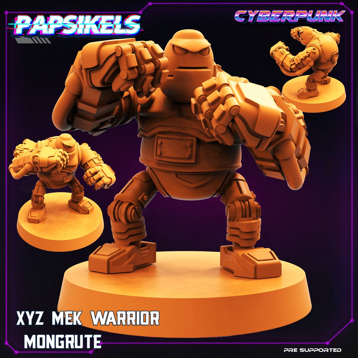 Mek Warrior Cyber Gorilla by Papsikels Cyberpunk Miniatures