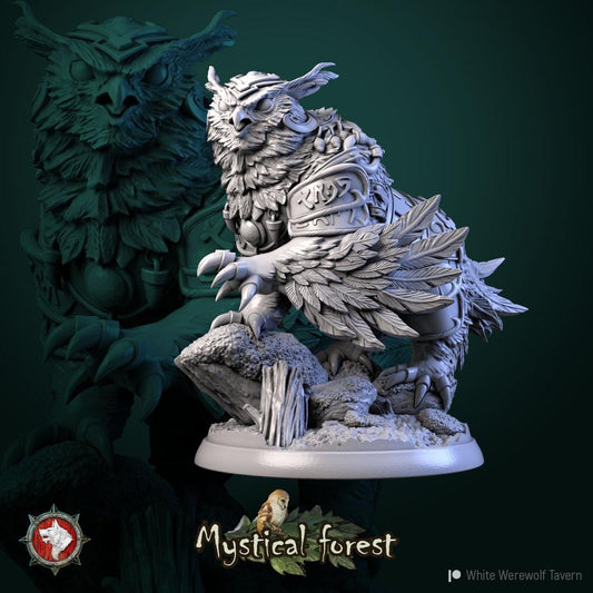 Owlbear from "Mystical Forest" by White Werewolf Tavern Miniatures