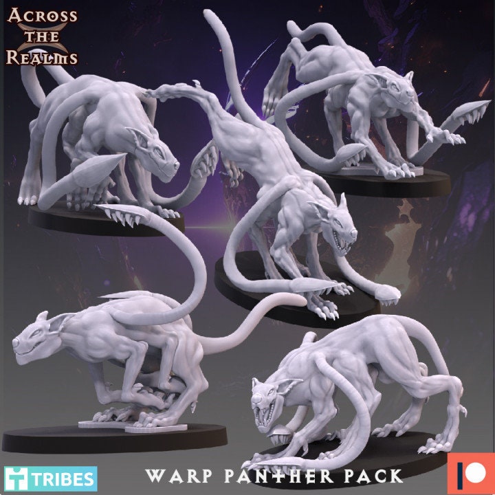 Sirens of Ecstasy Warp Panther Calvary from Legionaries Of Excess by Across the Realms Miniatures
