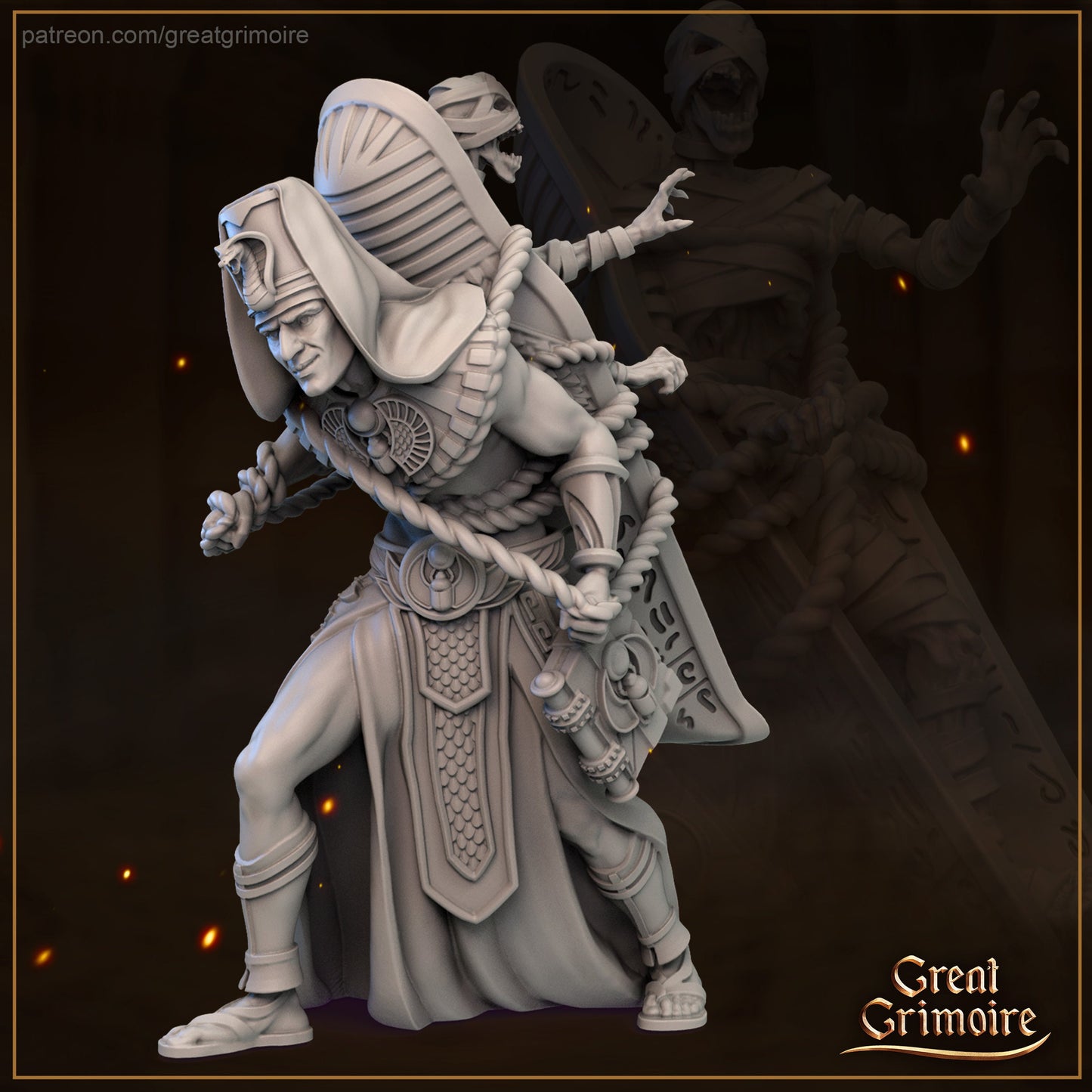 High Priests of Egypt from "The Road to the Afterlife" by Great Grimoire Miniatures RPG