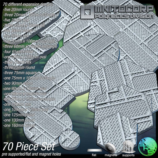 Industrial Steel Bases by Where Legends Stand Miniatures