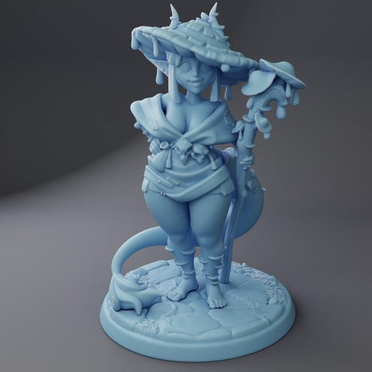 Coprini the Tiefling Spore Druid By Twin Goddess Miniatures