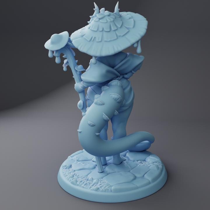 Coprini the Tiefling Spore Druid By Twin Goddess Miniatures