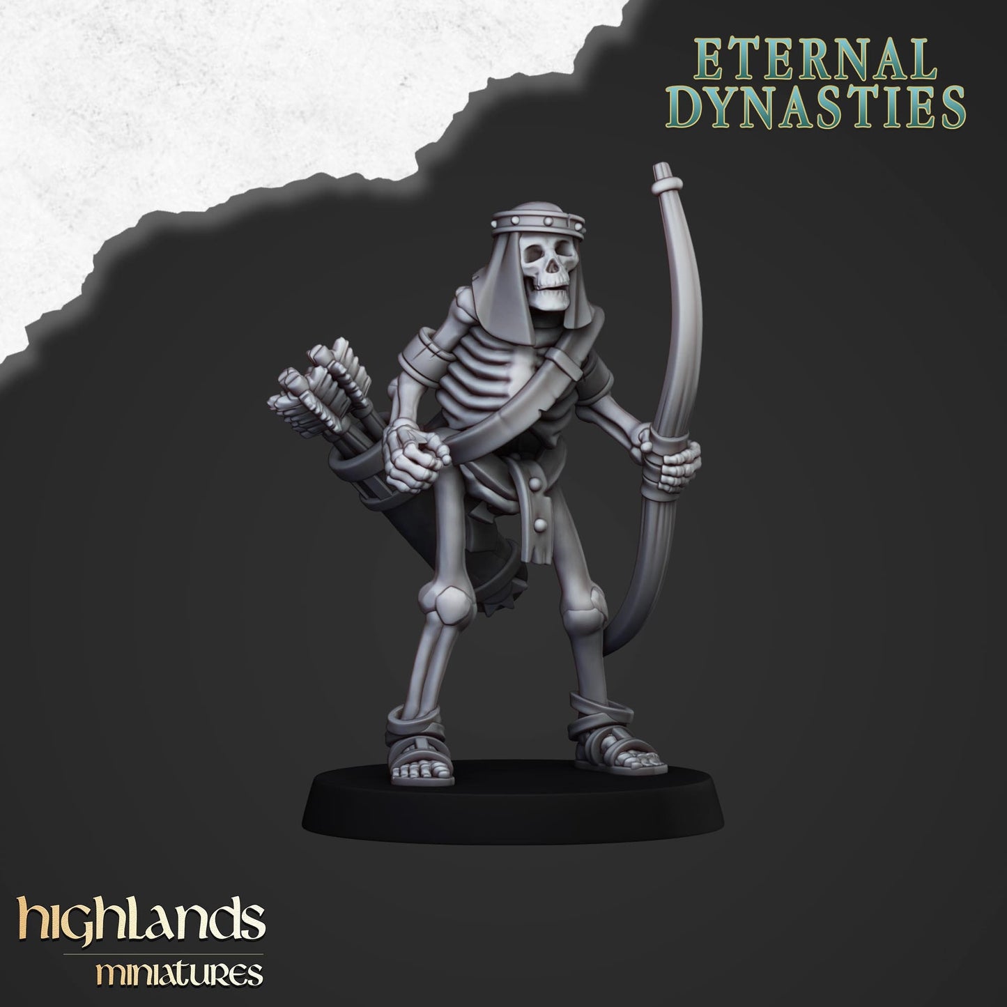 Skeleton Archer Unit From Eternal Dynasties By Highland Miniatures