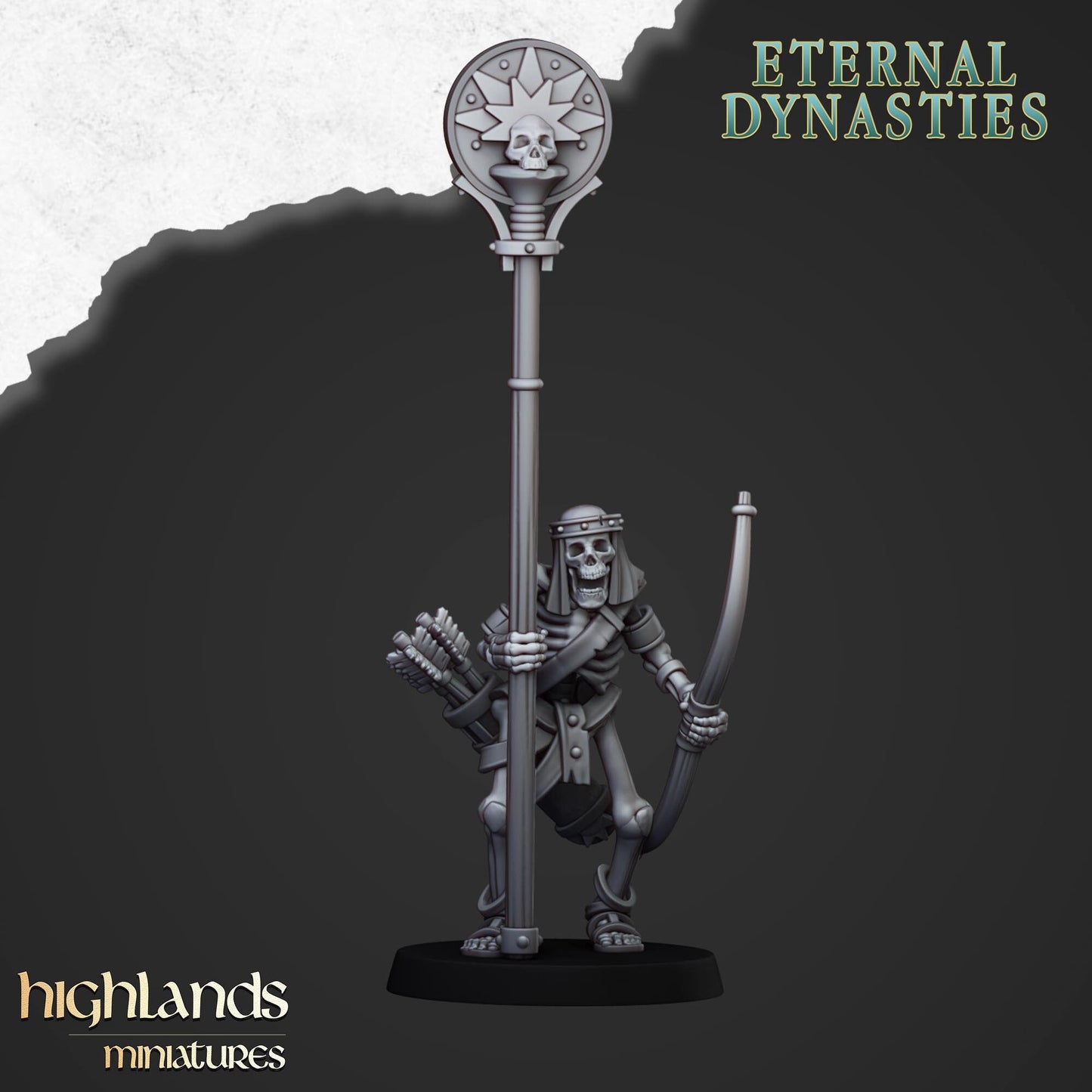 Skeleton Archer Unit From Eternal Dynasties By Highland Miniatures