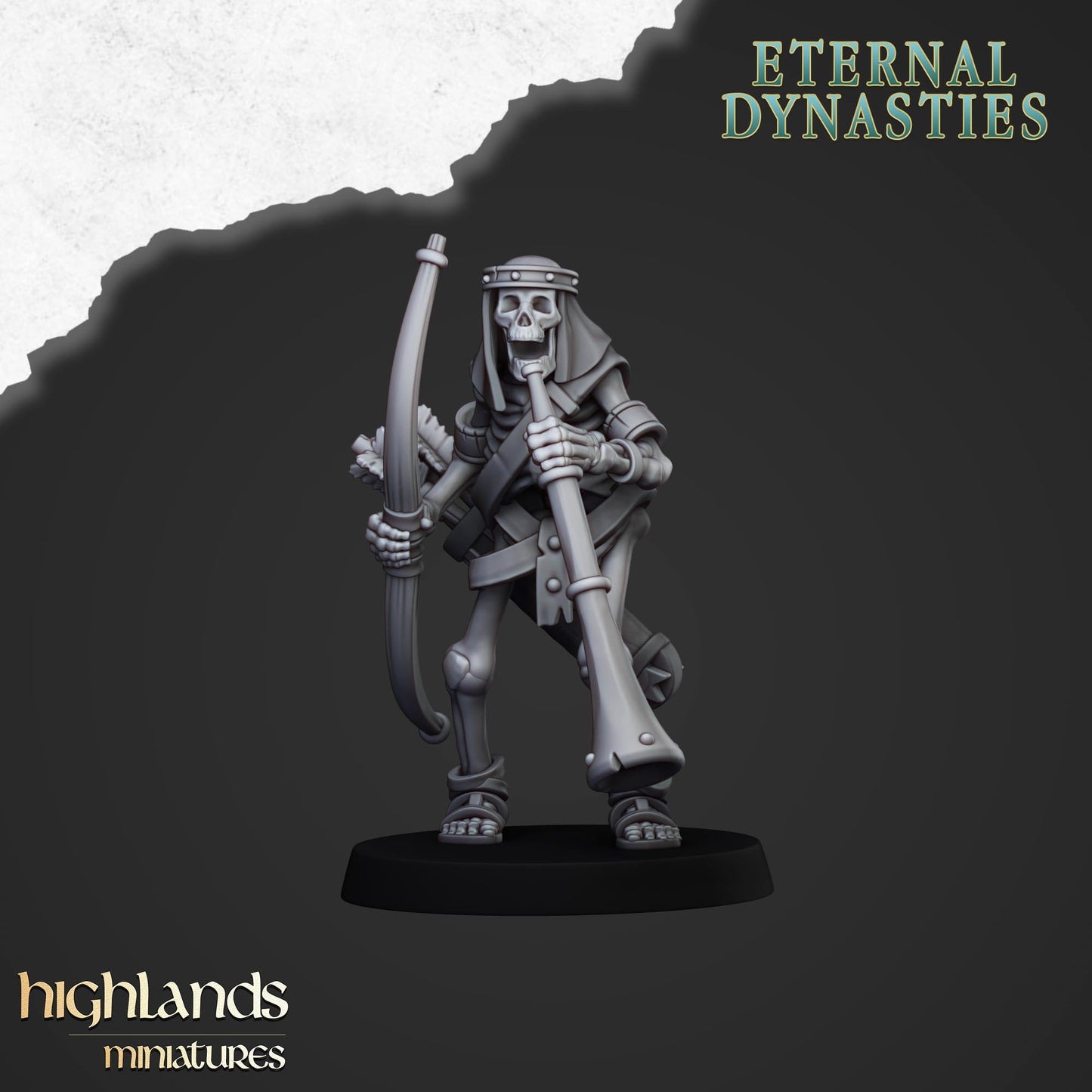 Skeleton Archer Unit From Eternal Dynasties By Highland Miniatures