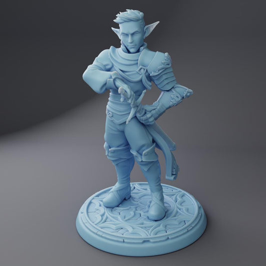 Marshall the Elven Fighter By Twin Goddess Miniatures