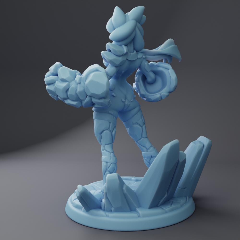 Tephra the Magma Elemental By Twin Goddess Miniatures