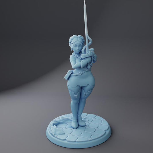 Kesselle the Blessed Duelist By Twin Goddess Miniatures