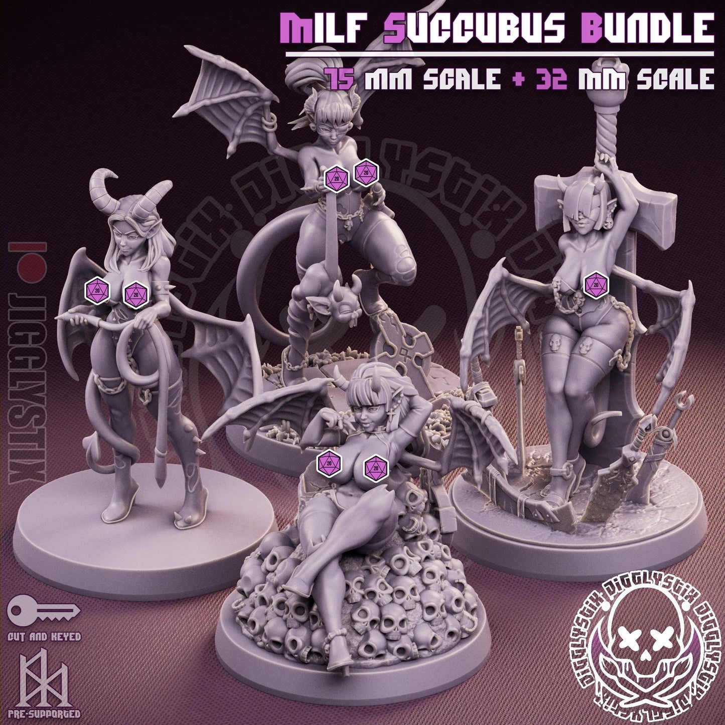 Milf Succubus Bundle by Jigglystix Pin Up Factory