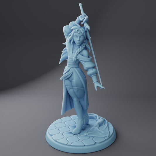 Iibra the Desert Bladesinger By Twin Goddess Miniatures
