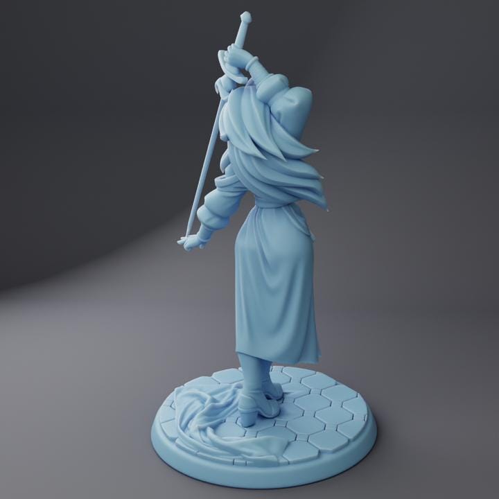 Iibra the Desert Bladesinger By Twin Goddess Miniatures