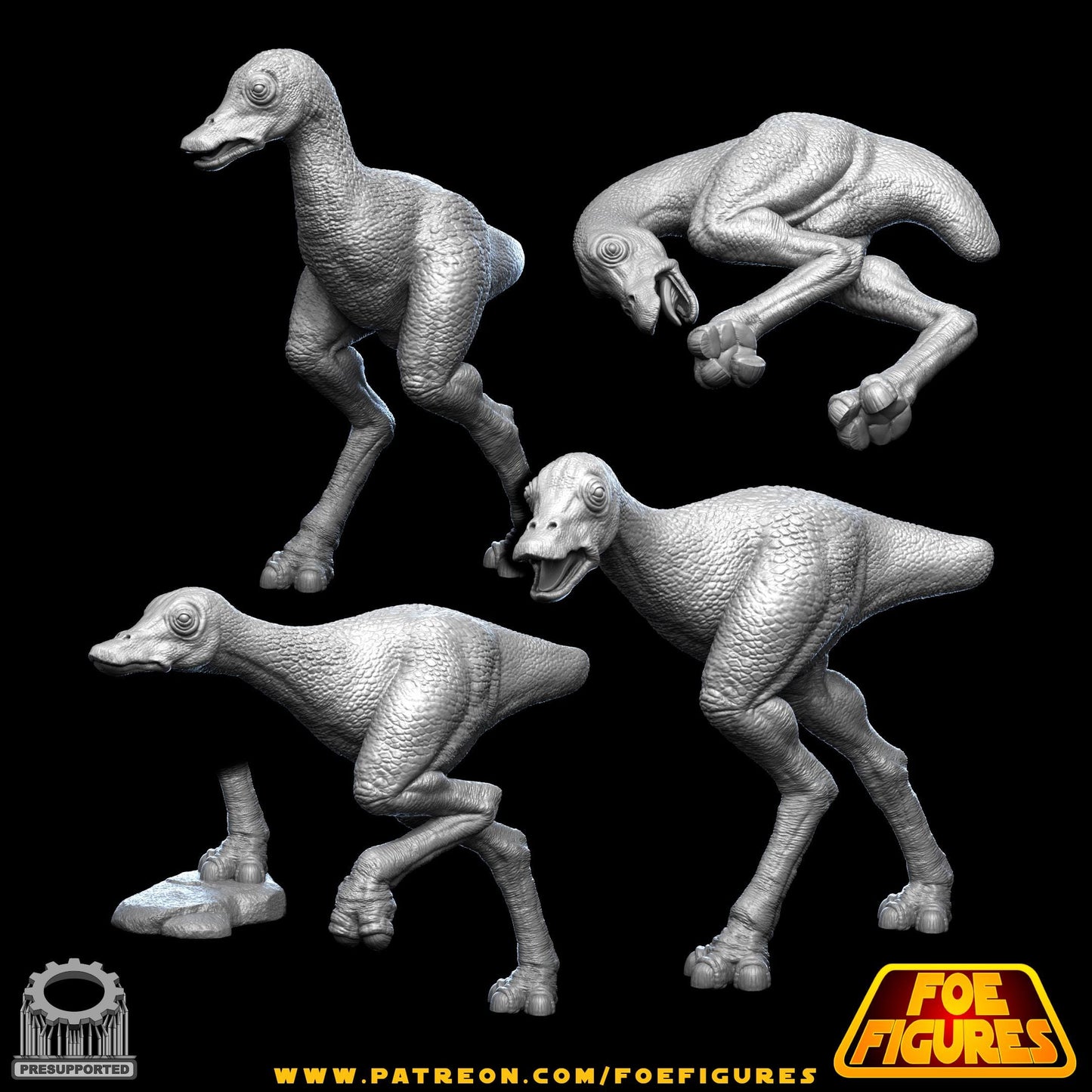 Gungan Kaadu Riders  by Foe Figures Miniatures