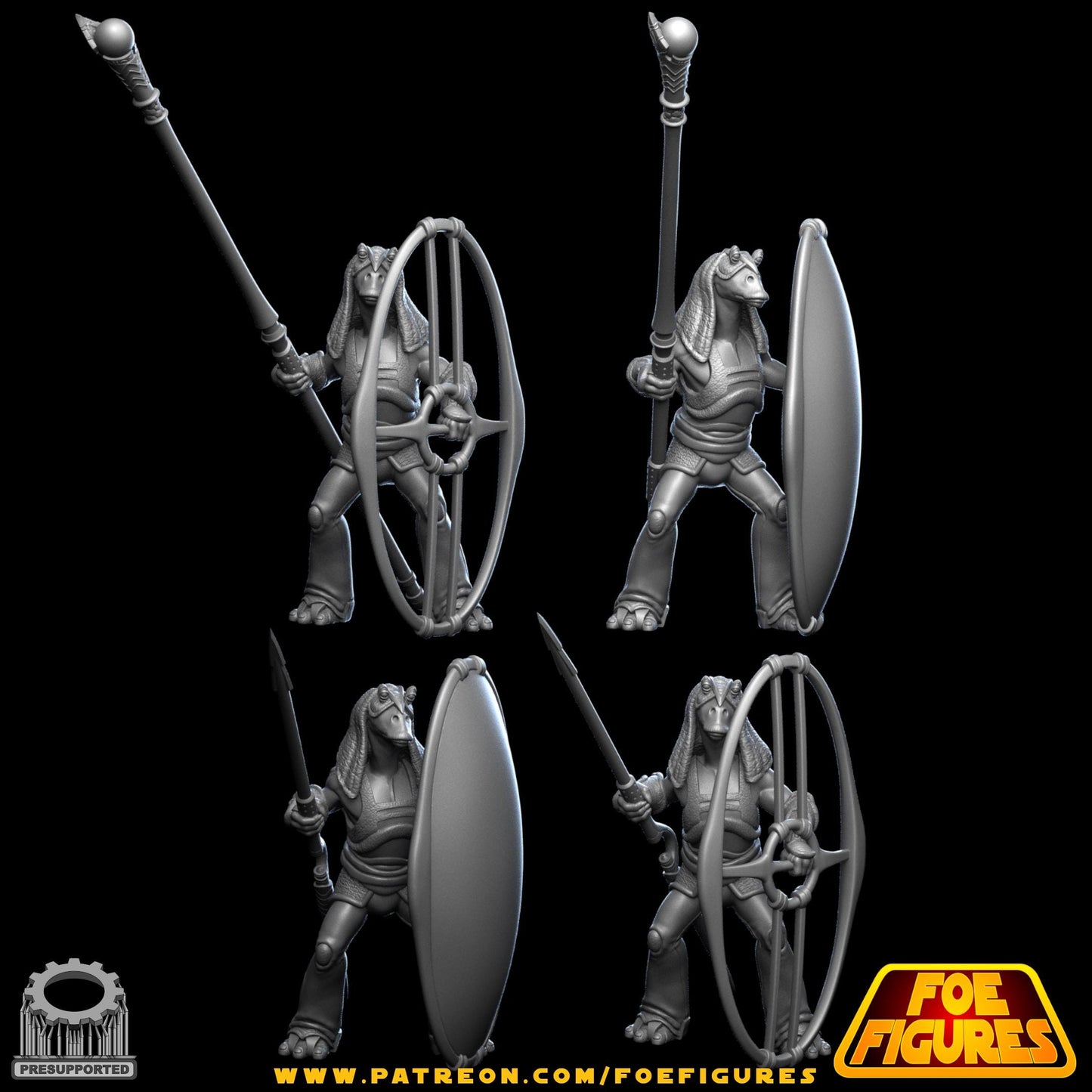 Modular Gungan Infantry  by Foe Figures Miniatures