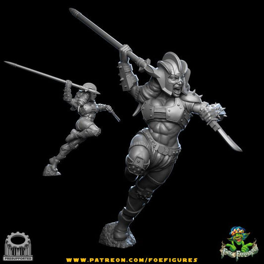 Female Chudrian Gladiator by Foe Figures Miniatures