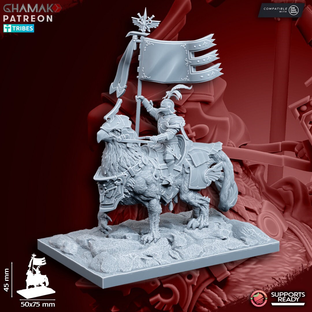 Reiksguard Demi-Gripphin Knights by Ghamak Miniatures
