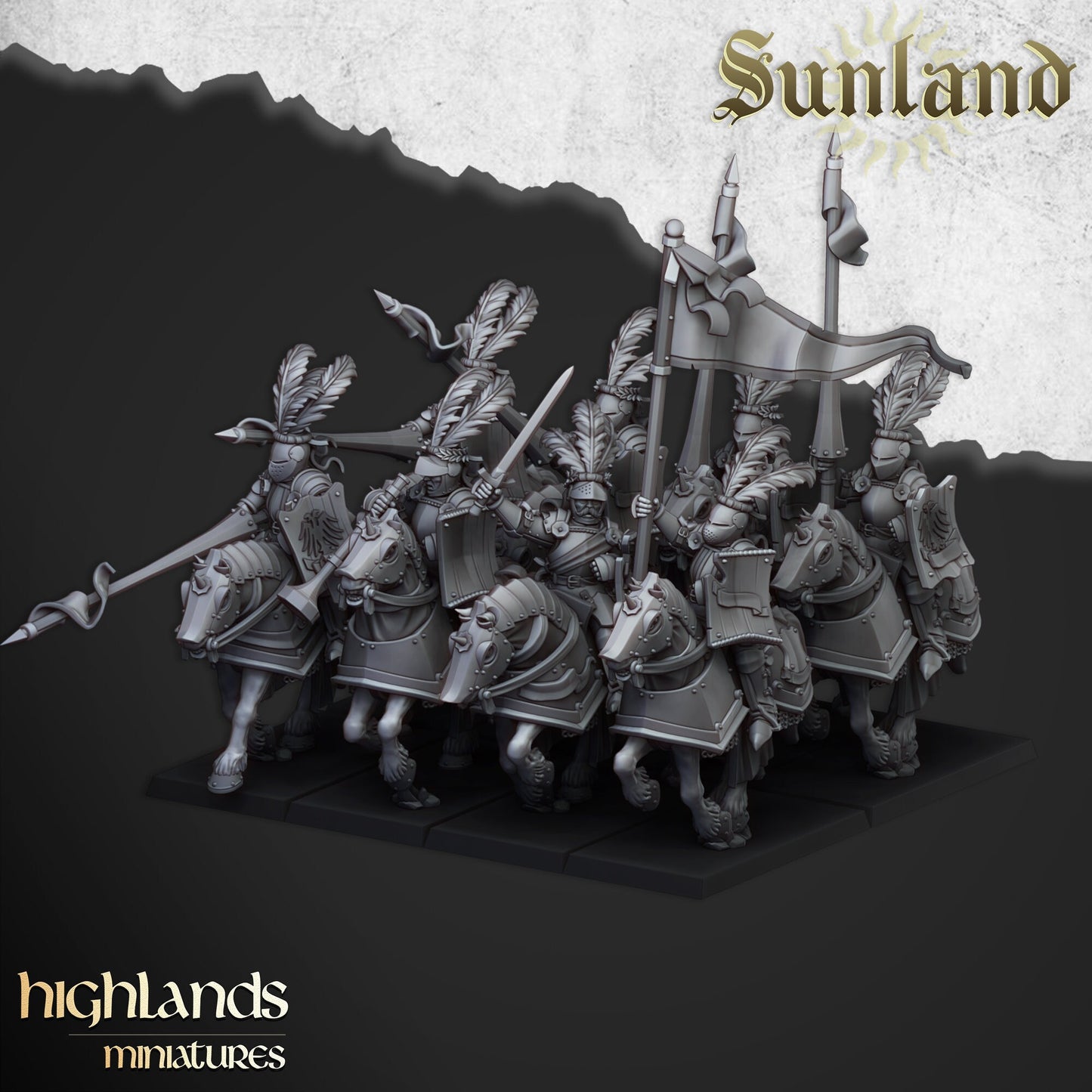 Knight Unit of Sunland  by Highland Miniatures