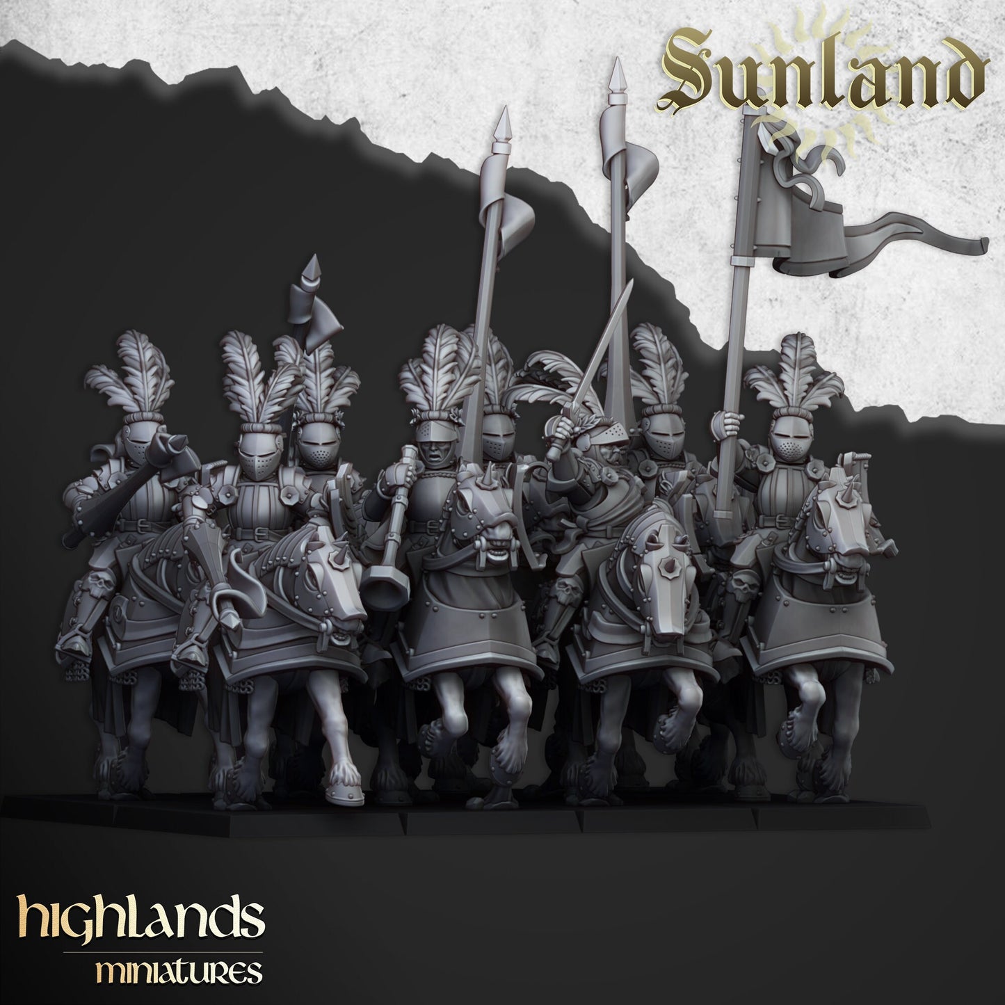 Knight Unit of Sunland  by Highland Miniatures