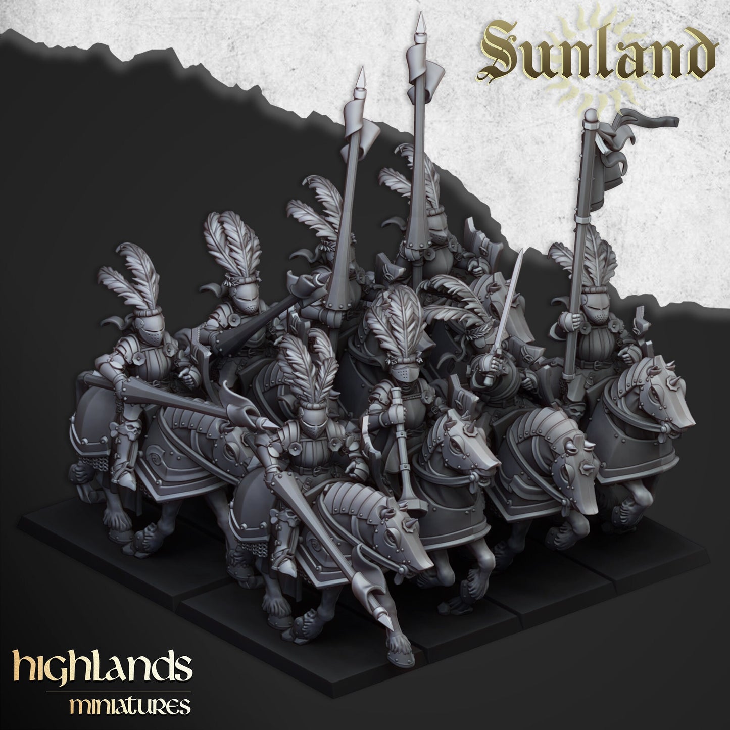 Knight Unit of Sunland  by Highland Miniatures