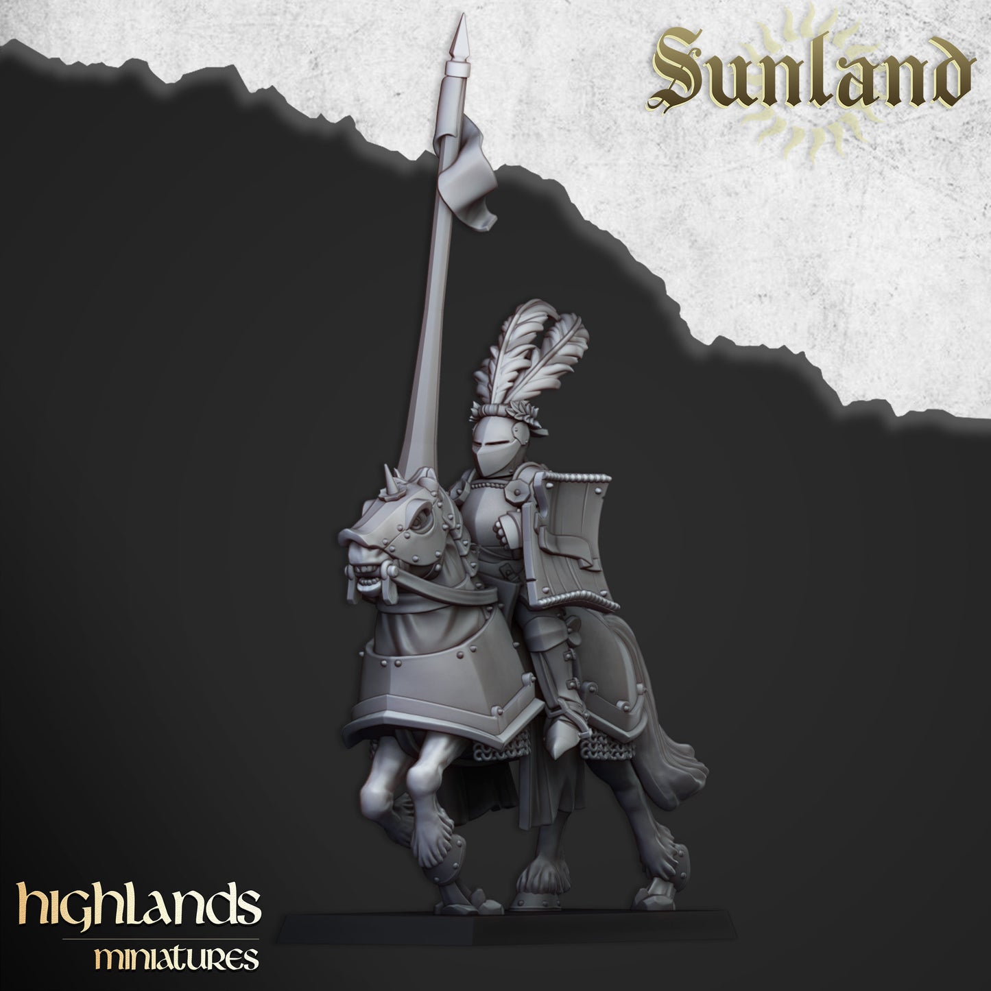 Knight Unit of Sunland  by Highland Miniatures