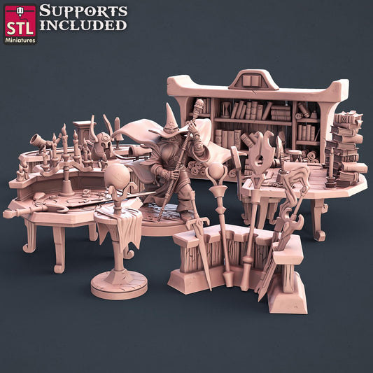 Wizard Set by STL Miniatures