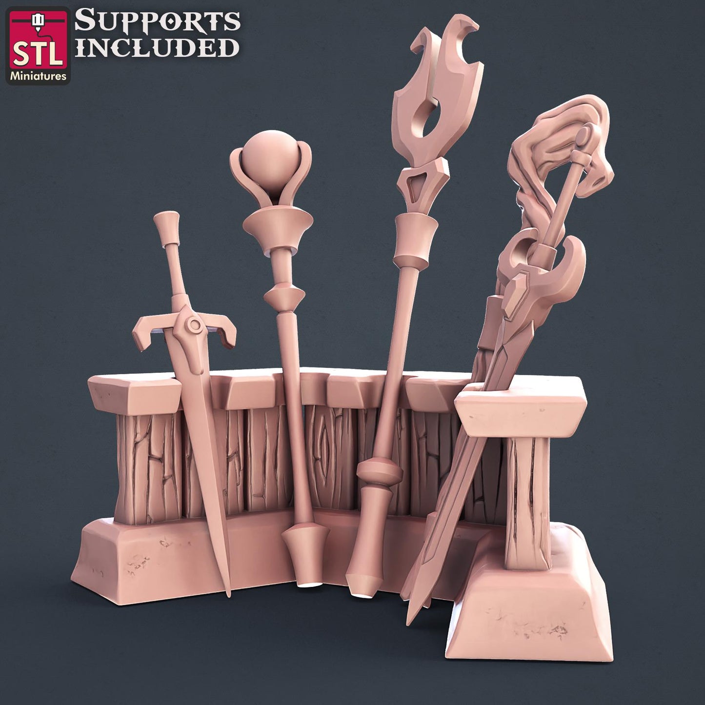 Wizard Set by STL Miniatures