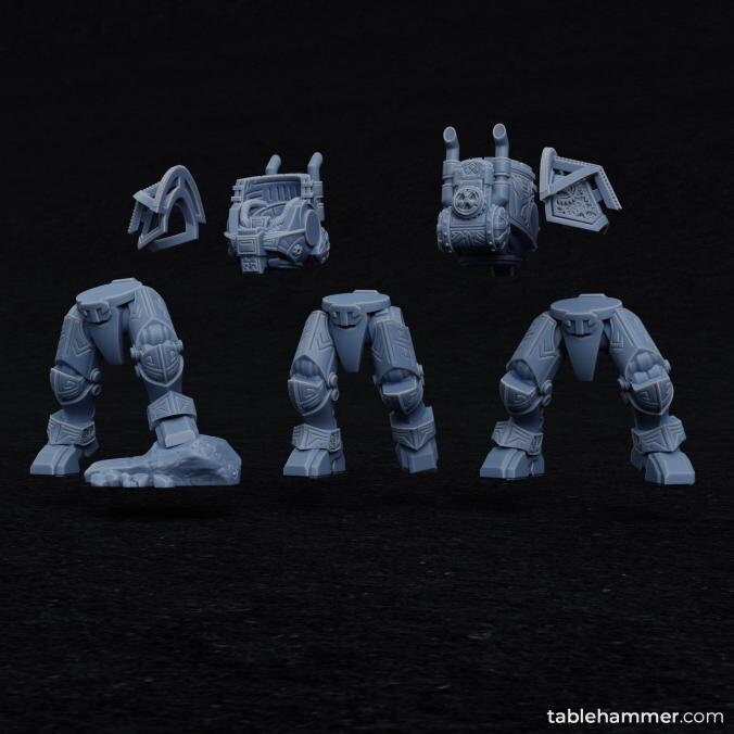 Clockwork Ancients Dwarf Golems  by Tablehammer Miniatures