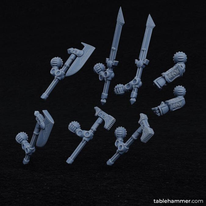 Clockwork Ancients Dwarf Golems  by Tablehammer Miniatures