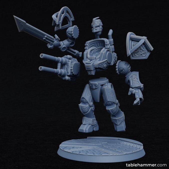 Clockwork Ancients Dwarf Golems  by Tablehammer Miniatures
