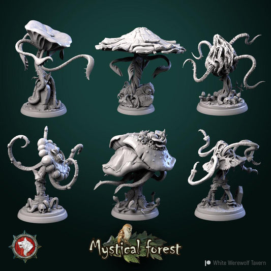 Mushrooms from "Mystical Forest" by White Werewolf Tavern Miniatures