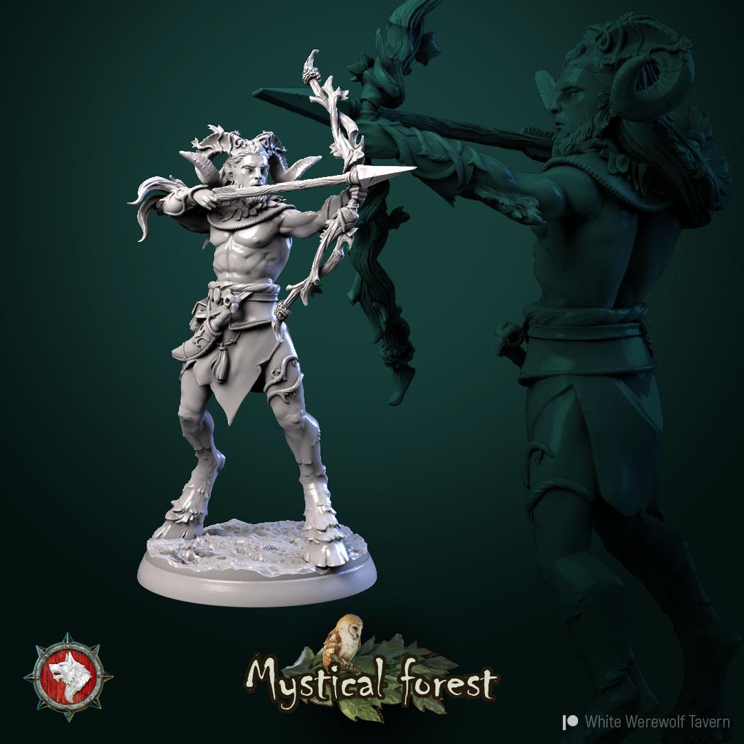 Satyrs from "Mystical Forest" by White Werewolf Tavern Miniatures