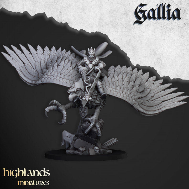 Robert of Gallia Hero on Griffon by Highland Miniatures