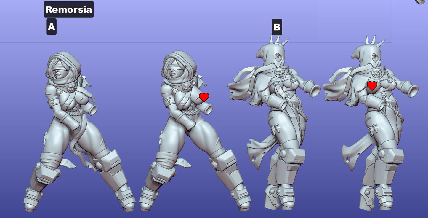 Siblings of Combat - Remorsia Squad by Gaz Minis
