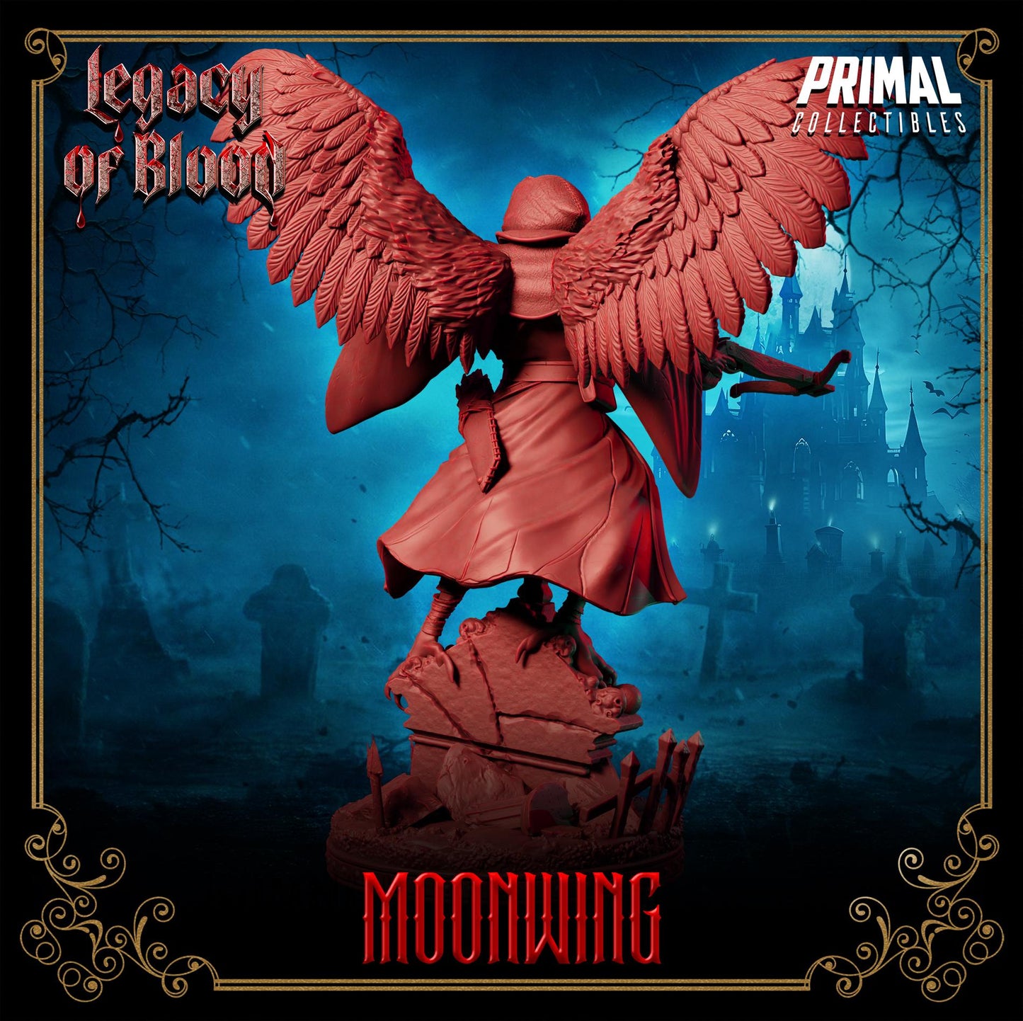 Shadowmancer - Moonwing  From Legacy of Blood by Primal Collectibles Miniatures Heroquest RPG