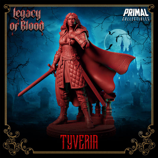 Warrior - Tyveria From Legacy of Blood by Primal Collectibles Miniatures Heroquest RPG