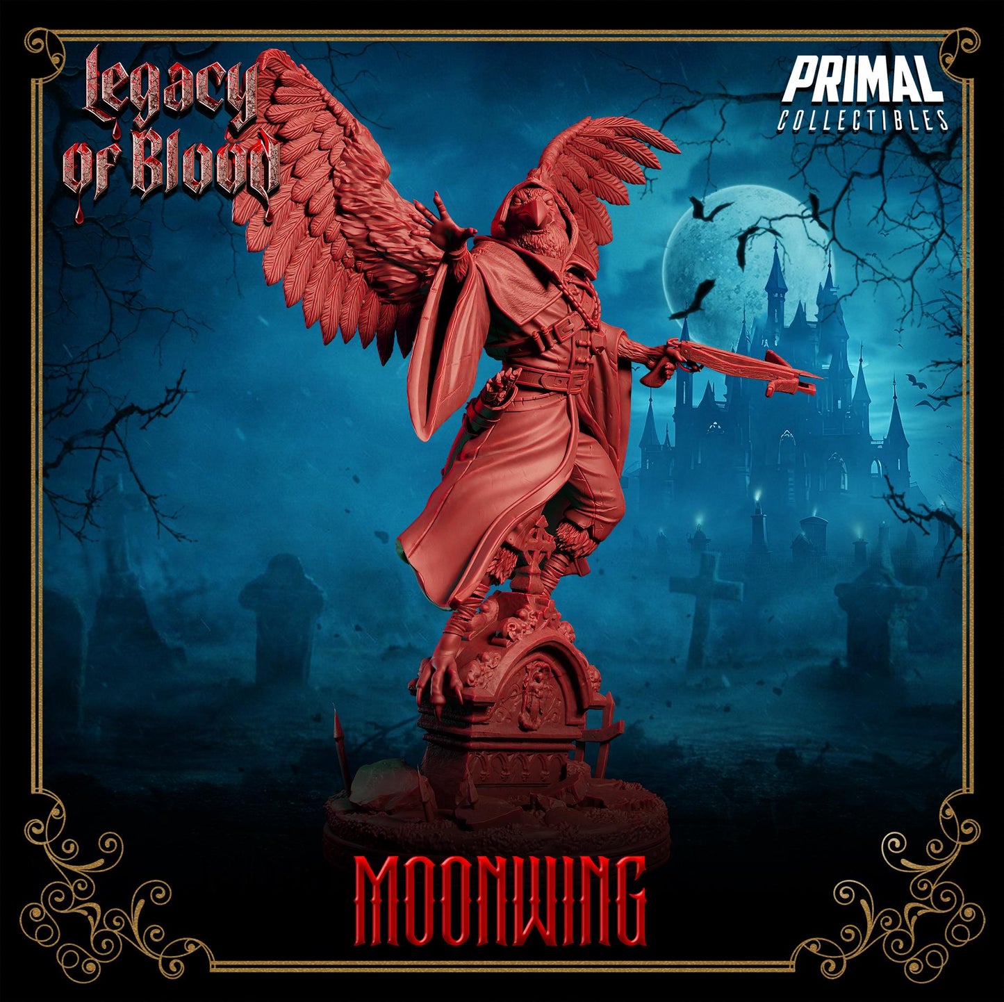 Shadowmancer - Moonwing  From Legacy of Blood by Primal Collectibles Miniatures Heroquest RPG